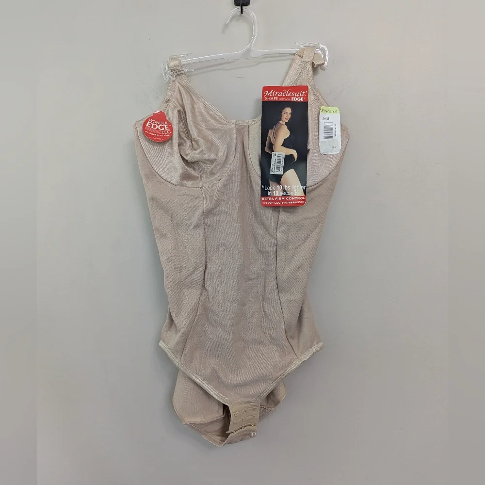Miraclesuit Shapewear Body Briefer Bodysuit Girdle 36B‎